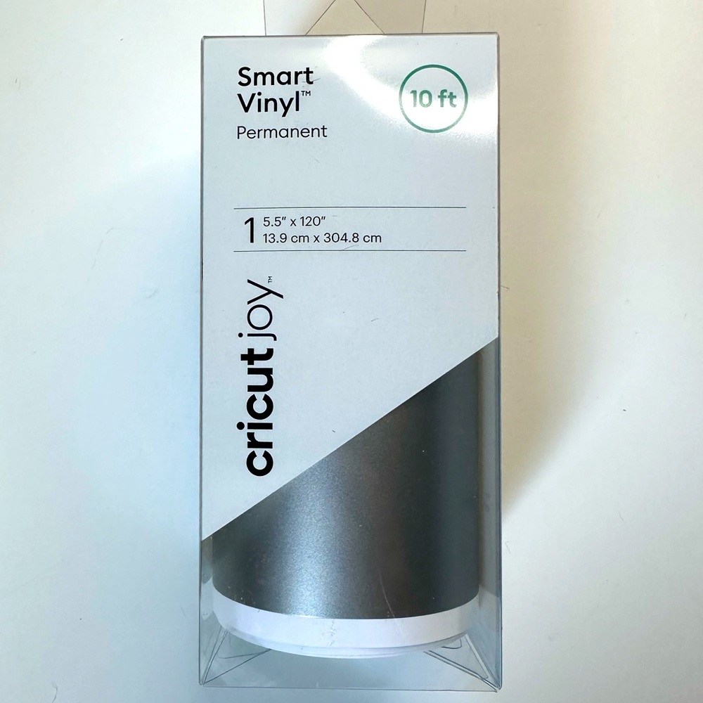 New Cricut Joy Smart Vinyl Permanent - 10 ft Silver Roll